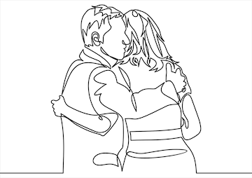 Concept Of Romantic Couple In Love Continuous Line Drawing Vector  Illustration Royalty Free SVG, Cliparts, Vectors, and Stock Illustration.  Image 137233080.