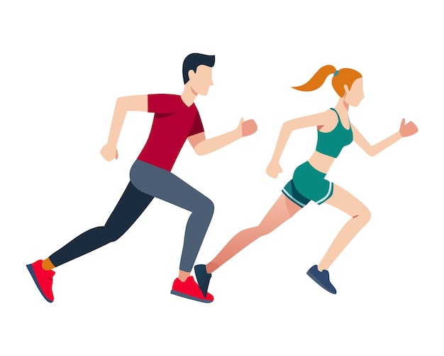 Couple Running Together