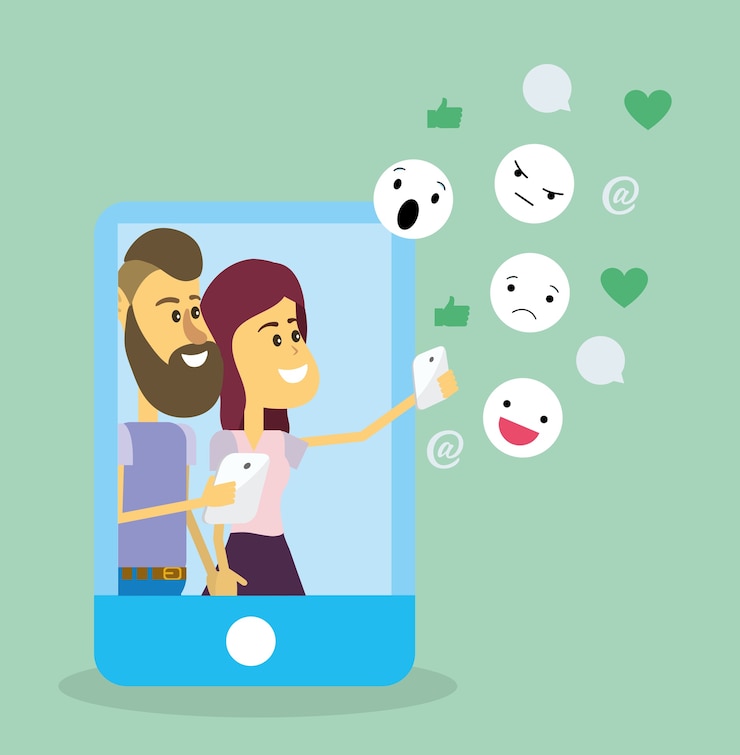 Vector couple on social networks
