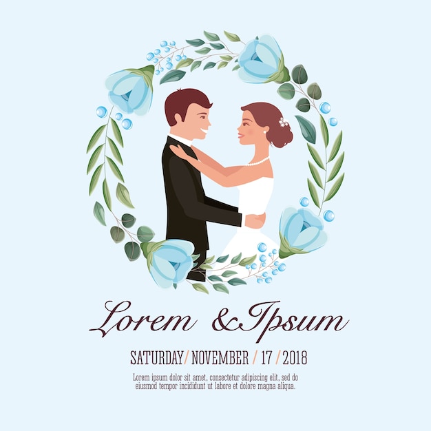 Couple wedding card