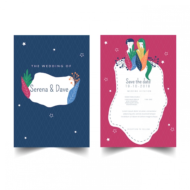 Couple Wedding Invitation