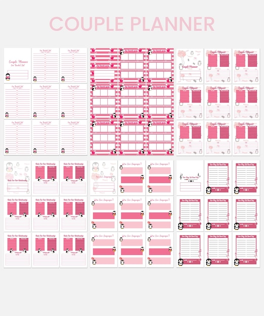 Couples planner