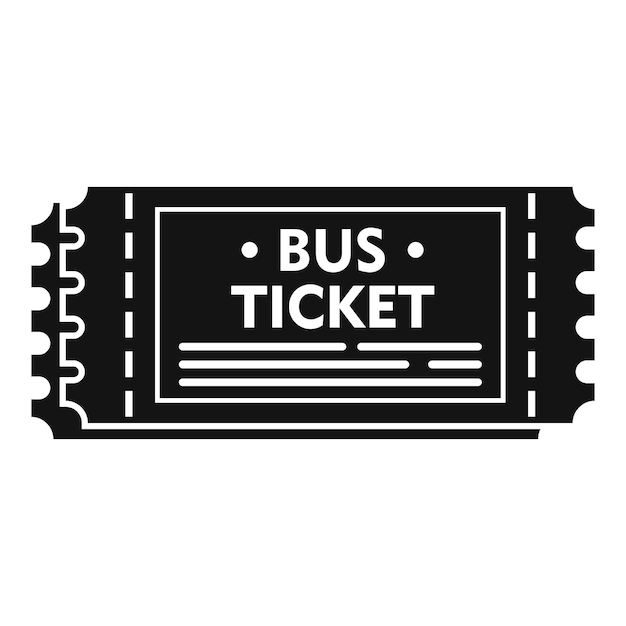 Vector coupon bus ticket icon simple illustration of coupon bus ticket vector icon for web design isolated on white background