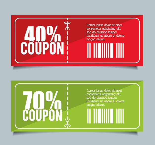 Coupon design. sale icon. shopping concept