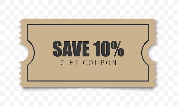 Vector coupon discount vector gift voucher