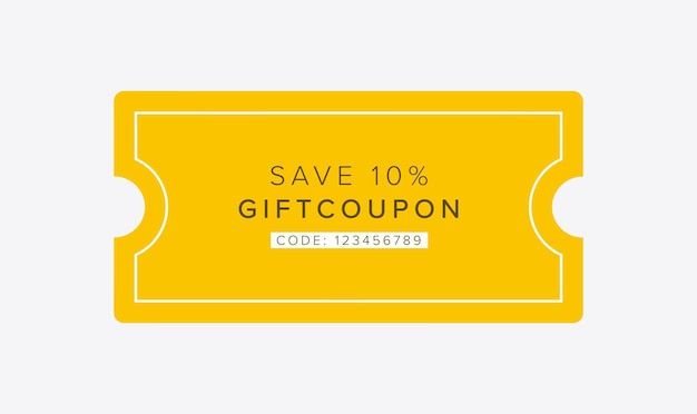 Vector coupon discount vector gift voucher