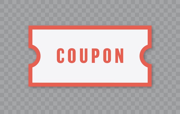 Coupon korting vector cadeaubon