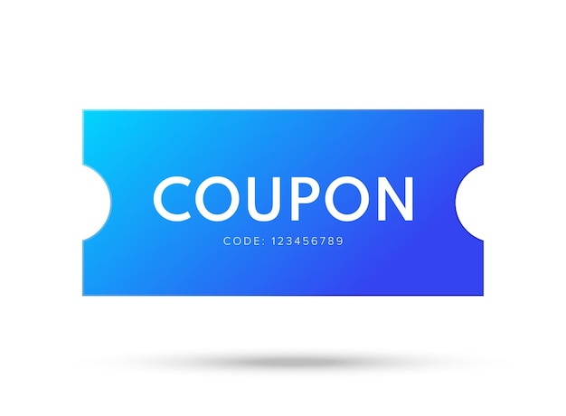 Coupon korting vector cadeaubon