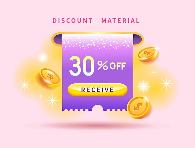 전자 상거래 온라인 쇼핑을 위한 쿠폰 프로모션 코드 egift 카드 배경