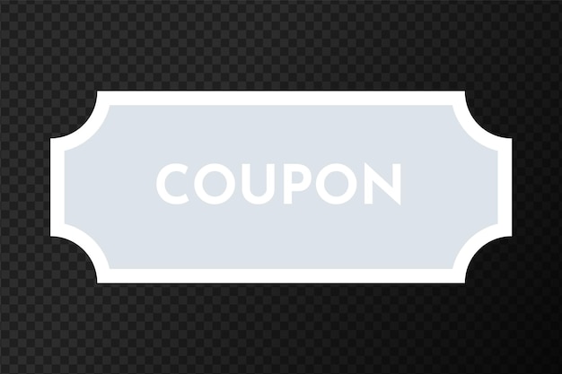 Coupon promozione vendita coupon moda biglietto carta coupon sconto illustrazione vettoriale eps