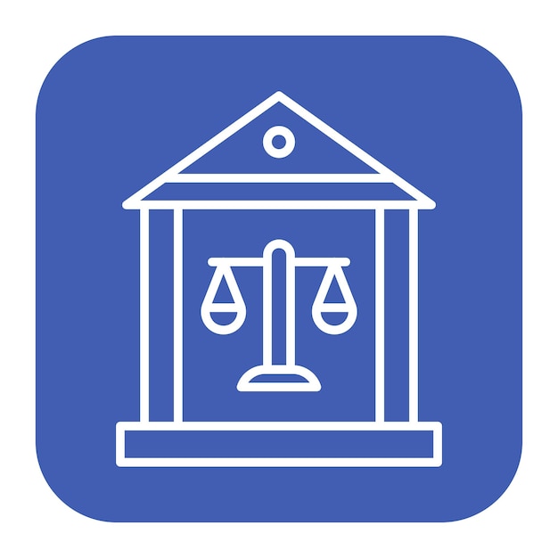 裁判所のベクトルイラスト