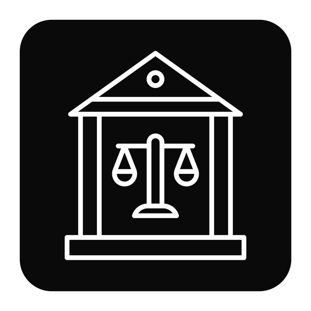 裁判所のベクトルイラスト