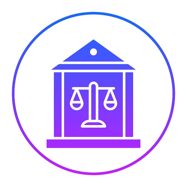 裁判所のベクトルイラスト