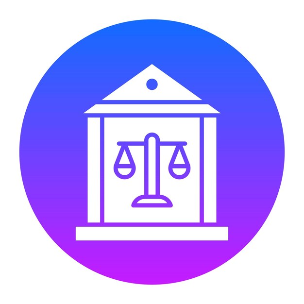 裁判所のベクトルイラスト