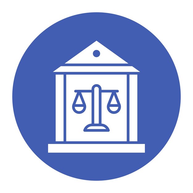 裁判所のベクトルイラスト