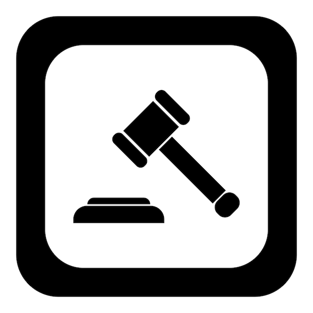 Court icon logo vector design template