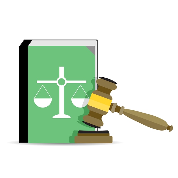 Court and law vector