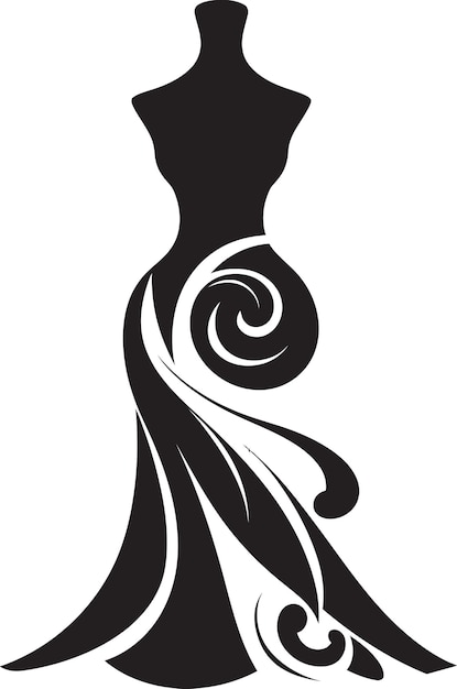 Couture Essence Designer jurk Icon Glamorous Signature Zwarte Logo jurk