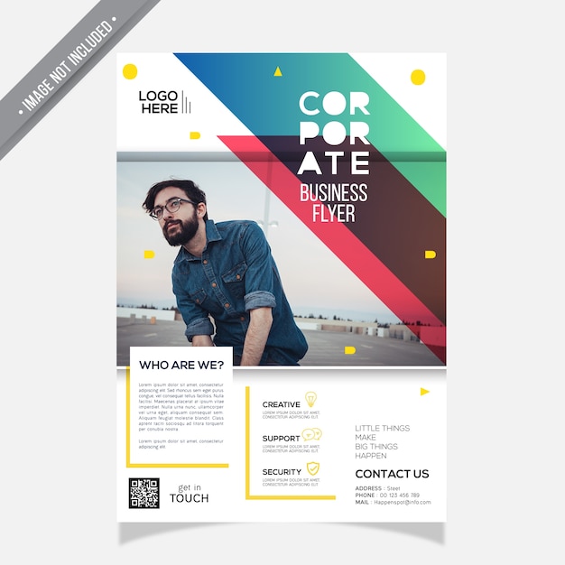 Vector cover annual report corporate template