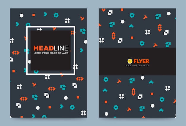 Cover annual report Leaflet Brochure Flyer template A4 size