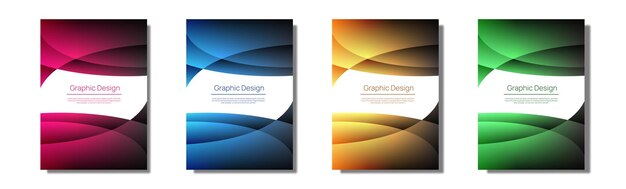 Vector cover background fracture shape gradation