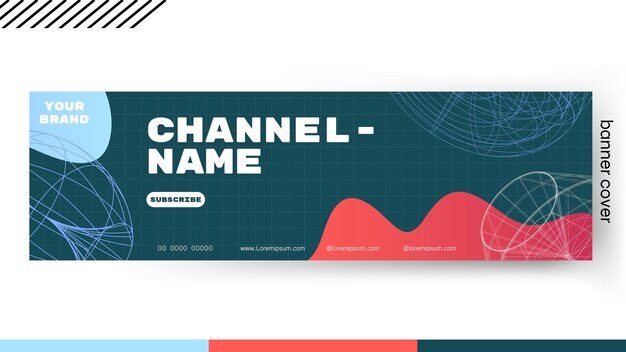 Cover banner Template liquid abstract gradient Design a creative graphic banner