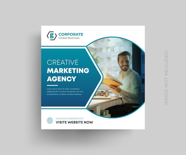 A cover for a book called creative marketing agency.