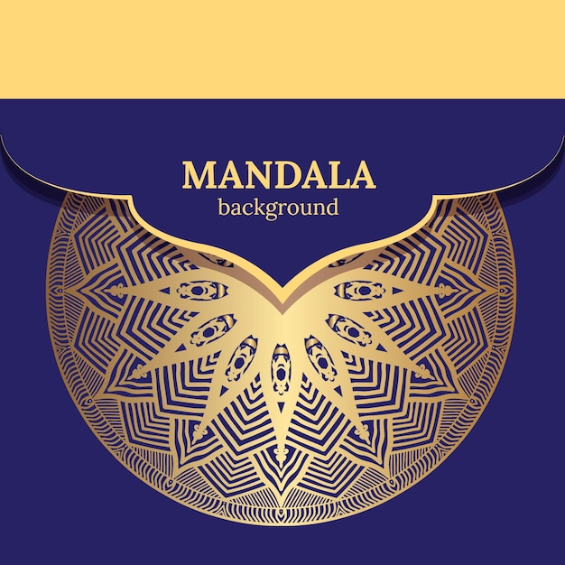 A cover for a book called mandala background.