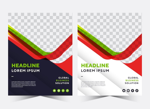Vector cover book design template for corporate