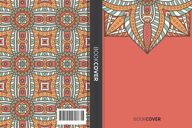 cover book with mandala element design