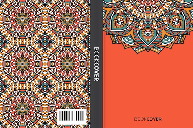 Cover book with mandala element design