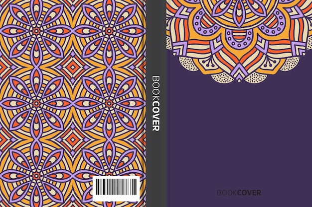 Cover book with mandala element design