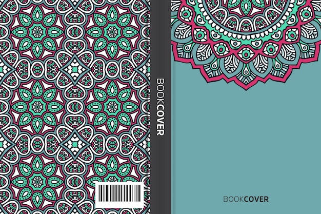 Cover book with mandala element design