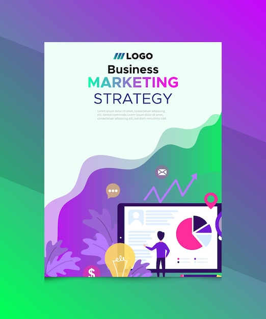 A cover for a business marketing strategy.