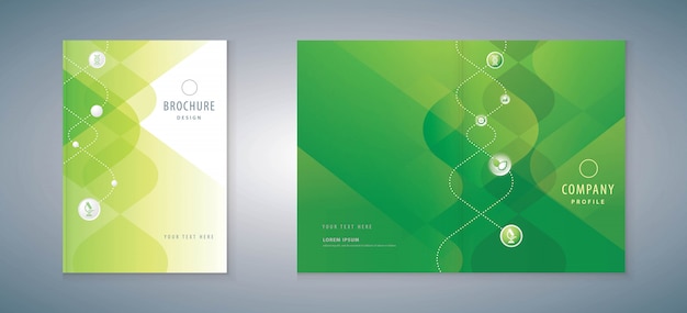 Cover design annual report, science brochures, leaflet.