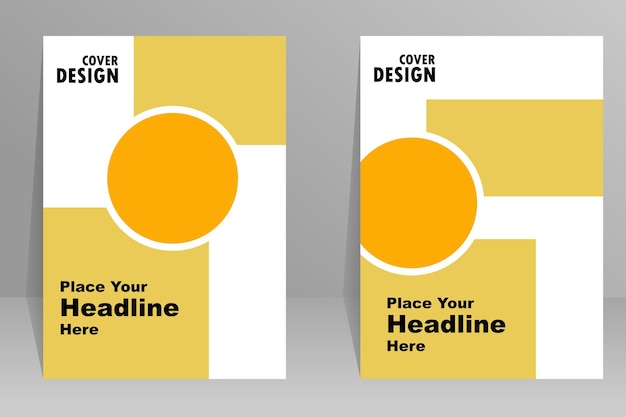 Cover design annual reportvector template brochures flyers presentations leaflet magazine