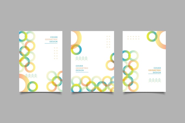 Cover design geometric background