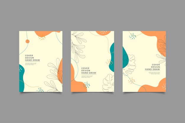 Cover design hand draw natural background