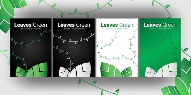 Cover design leaves green company zakelijk, zorg voor het milieu