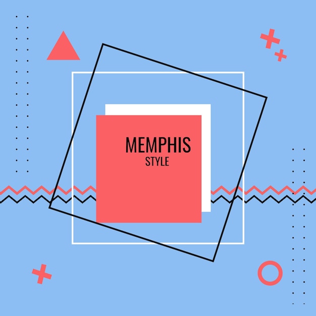 Disegno della copertina in stile memphis