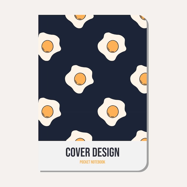 cover design for notebooks planners books brochures catalogs stationery seamless egg pattern