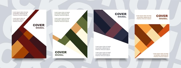Cover design stripe abstract shape and background brochure modern style