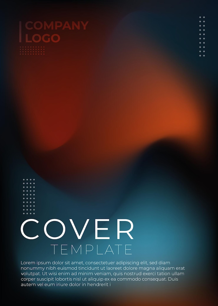 Vector cover design template background for brochure annual report magazine poster
