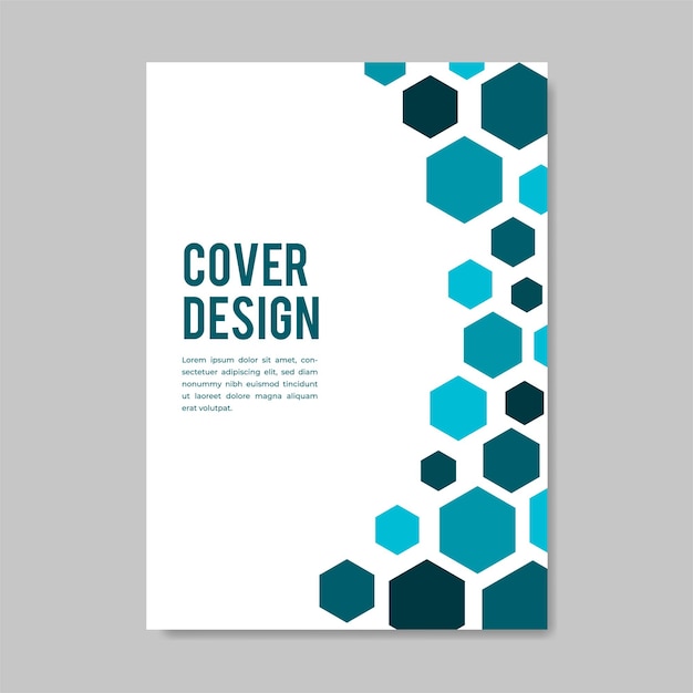 Cover designs in a colorful geometric style