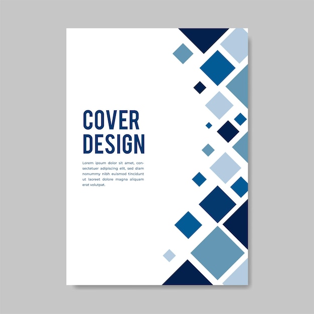 Cover designs in a colorful geometric style