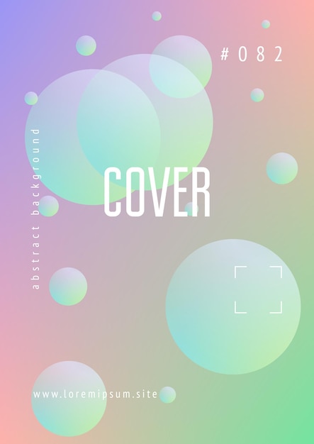 Cover fluid with round shapes