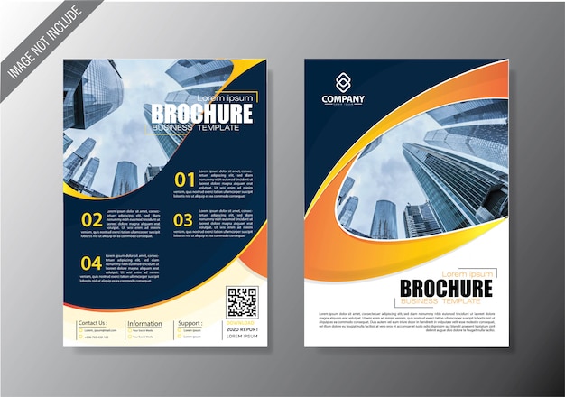 Cover flyer and brochure business template for annual report