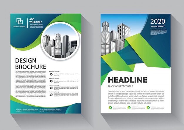 Cover Flyer and brochure business template for annual report