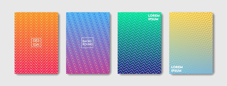Vector cover gradient background and halftone pattern