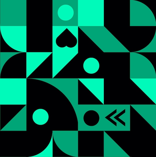 A cover illustration featuring a geometric pattern